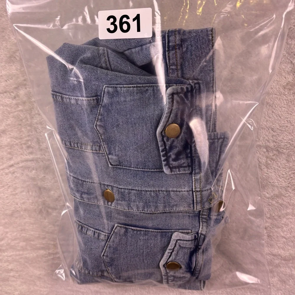 Wes and‎ Willy Youth Denim Jacket Sz M (10) LSU Tigers Button Front New w/ Tags